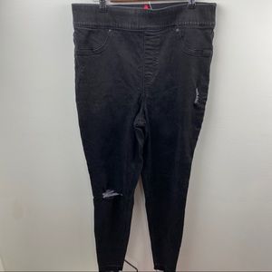 Spanx High Waist Slim Jeans Raw Hem TALL 1X